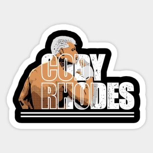 cody rhodes comic illustration style Sticker